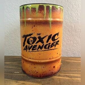 THE TOXIC AVENGER Barrel Popcorn Bucket Tin AMC Cinemark Movie Collectible NEW!